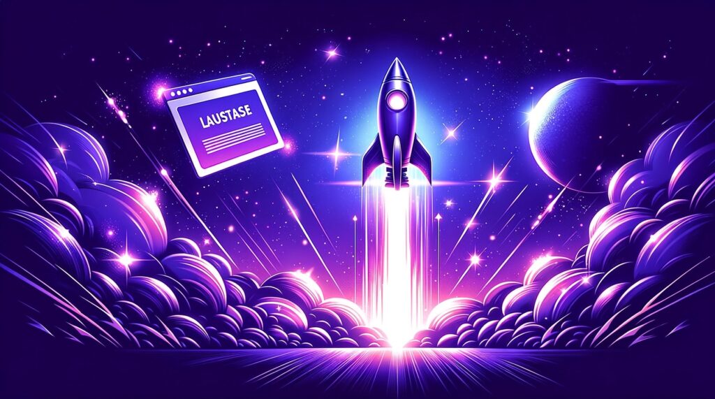 Raketenstart einer Website